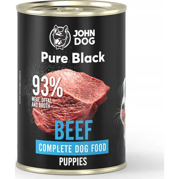 Krmivo pro psa John Dog Pure Black vlhké krmivo pro štěňata Hovězí 400g