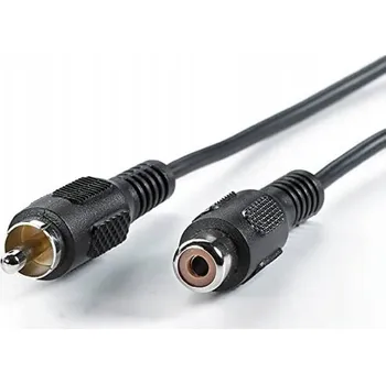 Audio kabel ROLINE RCA Kabel, simplex ST/BU, 10m audio kabel Černý