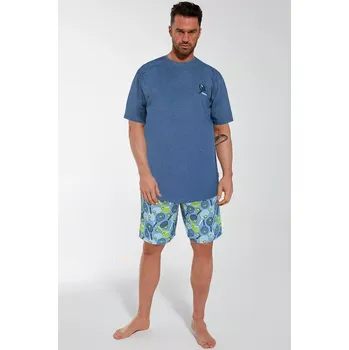 Pánské pyžamo PÁNSKÉ PYŽAMO KR 326/173 TENNIS džínovina XXL