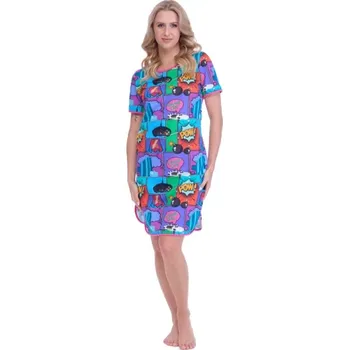 Dámská noční košile Dámská košile Ruko 2759/733, 2XL, mix vzor