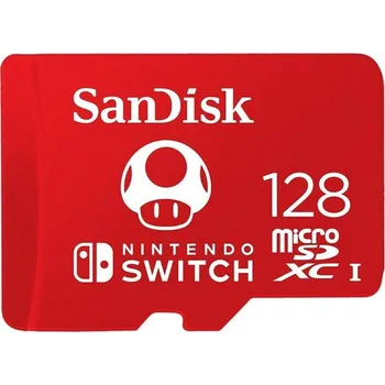 Paměťová karta Paměťová karta Sandisk Micro SDXC 128GB UHS-I U3 (V30) pro Nintendo Switch (100R/90W)