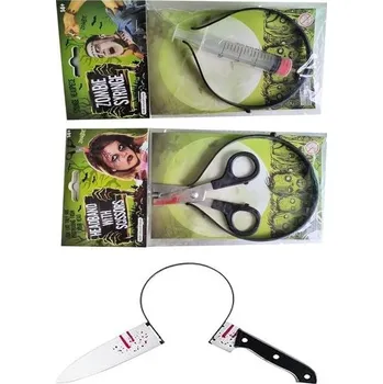 Party dekorace Doplněk k halloweenskému kostýmu, nůž v hlavě, čelenka, ozdoba do vlasů, vhodné na halloweenské