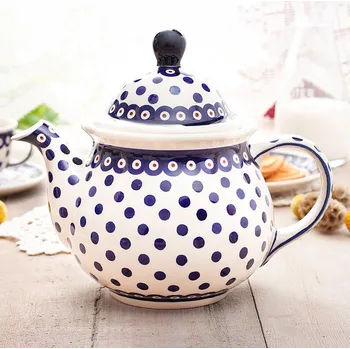 Konvice na čaj Bolesławiec 1,6 l – konvice na čaj a kávu – dek. 46 (2. jakost)