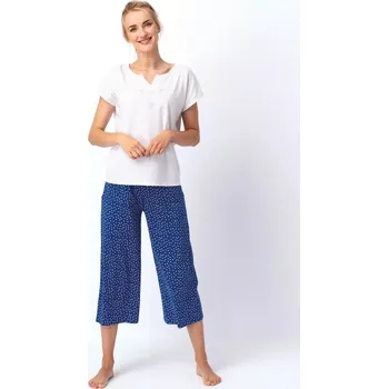 Pyžamo Key LNS 623 A25 kr/r S-XL bílo-zelená M