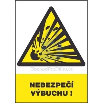 CERVA | 12308 T.Nebezpečí výbuchu-Bezpeč.tabulka