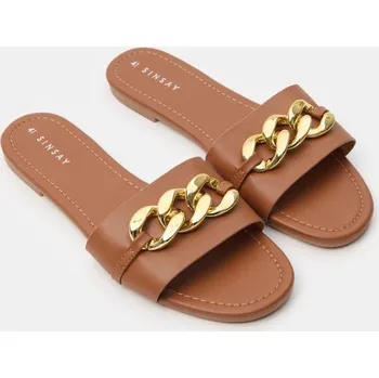 Dámská obuv Sinsay - Pantofle - kaštanová - 857DG-83X - 857DG-83X-40