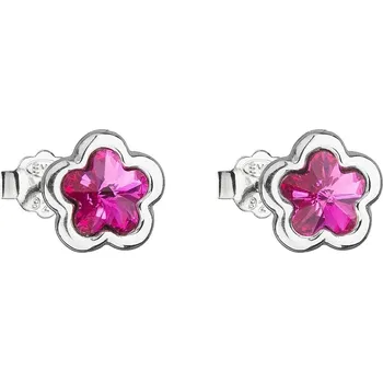 Náušnice Evolution Group náušnice Swarovski elements 31255.3 fuchsia