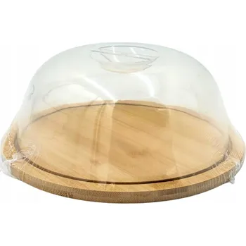 Úložný box ÚLOŽNÝ NÁDOBA S BAMBUSOVÝM VÍKEM KULATÝ S VÍKEM