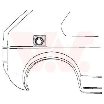 Příslušenství karosérie Boční stěna VAN WEZEL 3734191