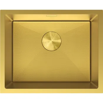 Granitový dřez Mexen Trixo dřez nerezový 1-komorový 540 x 440 mm, zlatý HC - 6414541000-55HC Ocelové dřezy