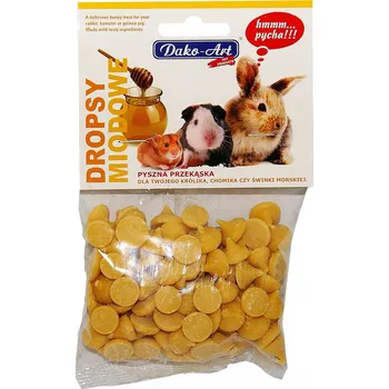 Krmivo pro hlodavce DAKO-ART MEDOVÉ DROPSY 75G PRO HLODAVCE