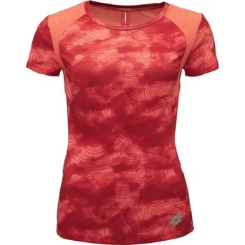 Dámské oblečení Dámské běžecké tričko Lotto RUNNING III TEE L Oranžová, Stříbrná