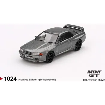 autíčko NISSAN SKYLINE GT-R (NISMO BNR32 CRS VERSION) 1992 - šedá - 1:64 - Mini GT