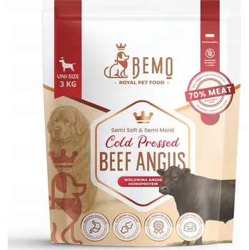 Krmivo pro psa Krmivo krmivo pro psy BEMO COLD PRESSED BEEF ABGUS 3 kg s hovězím masem
