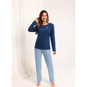 DÁMSKÉ PYŽAMO 714 J/25 tmavě modrá XL