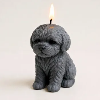 Svíčka Svíčkománie3D Pes 1  Černá