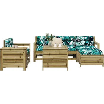 Zahradní lavice zahrada-XL 7dílná zahradní sedací souprava impregnovaná borovice 3250555