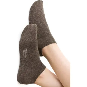 Pánské ponožky LINEN FEET 174 hnědá melanž 35-37