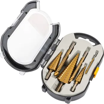 Vrtačka Powermat Sada stupňovitých vrtáků HSS 6 ks | 4–30 mm | kuželové vrtáky do plechu