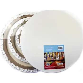 Malířské plátno Kulatá plátna 3v1 - průměr 20, 30, 40 cm, 380 g/m2, 100% bavlna, 3x šepsováno