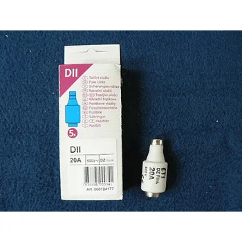 pojistka Pojistka patrona ETI DII DZ 20A modrá