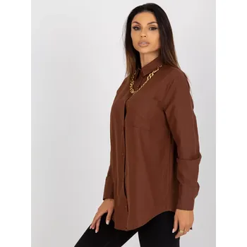 Košile ke KS 7183.81P hnědá S