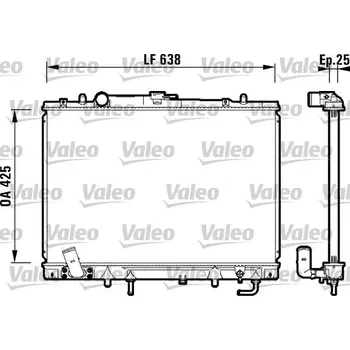 Chladič motoru Chladič, chlazení motoru VALEO 734144