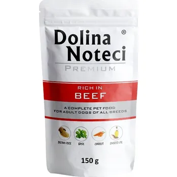 Krmivo pro psa Dolina Noteci Premium mokré Vlhké Krmivo psy Pamlsek Pouch hovězí 150g