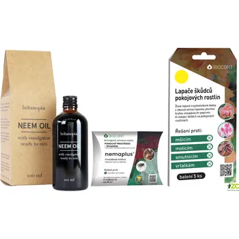 Pesticid Set proti smutnicím - parazitické hlístice, lepové desky a neemový olej