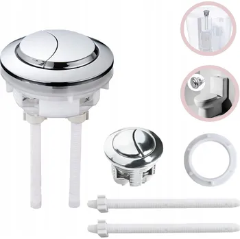 Splachovací tlačítko Splachovací tlačítko WC stříbrné