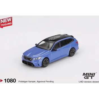autíčko BMW M5 (G99) TOURING MARINA BAY BLUE METALLIC 2024 -1:64 - Mini GT