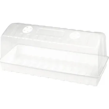 Minipařeniště Miniskleník s ventilací 47 x 20 x 20 cm bílý