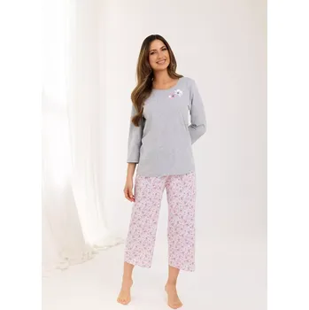 Pánské pyžamo Pyžamo Regina 711 3/4 2XL-4XL Z25/26 dámské Modrá 3xl