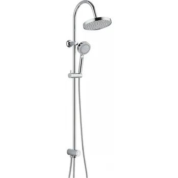 Sprchová hlavice SCHÜTTE sprchový set NIAGARA RAIN, dešťová sprcha bez baterie, sprchový systém, ruční sprcha s 5 funkcemi, sprchová hlavice, sprcha chromová | 60600