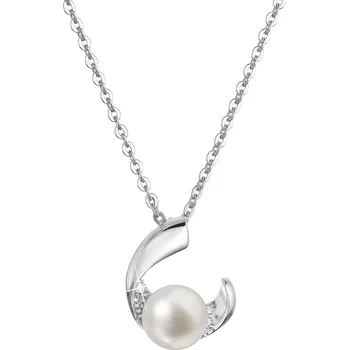 Náhrdelník EVOLUTION GROUP CZ Stříbrný náhrdelník s pravou říční perlou - 22041.1