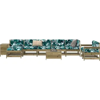 Zahradní lavice zahrada-XL 10dílná zahradní sedací souprava impregnovaná borovice 3250691