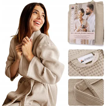 Dámský župan Łóżkoholicy dámský župan ke kolenům bez kapuce velikost L