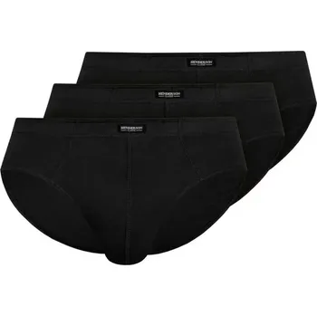 Pánská móda Pánské slipy 3 pack 1446 Basic black - HENDERSON černá L