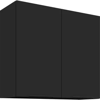 Kuchyňská linka Nábytek PEGAS s.r.o. Horní skřínka SIENA - 80 G-72 2F, Černá mat/Černá mat