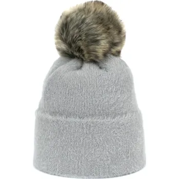 Čepice Světle šedá čepice Soft Fluff - Art of Polo Univerzální