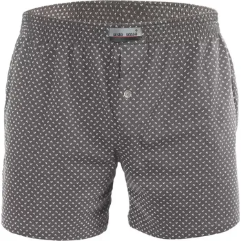 Boxerky Pánské boxerky PANTHER MAXI GRAFITOVÉ KOTVY 4XL