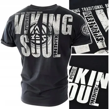 Pánské oblečení Pánské tričko Dobermans Aggressive VIKING SOUL TS211 vel. XL Černé