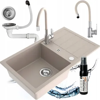 Granitový dřez Jednodřez Miló Parot granit béžový