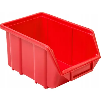 Úložný box 20x Červená plastová přepravka / box / organizér 245x160x126