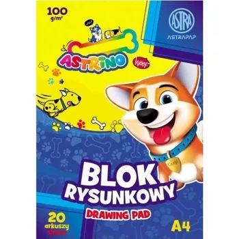 Blok Blok na kreslení Bílý ASTRAPAP A4 100g 20 listů "Astrino"