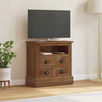 Příborník do zásuvky vidaXL Úložná skříňka Přírodní 60 x 30 x 60 cm Pevné teakové dřevo [42017952]