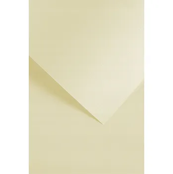 Barevný papír Ozdobný karton A4 Plátno krémový Galeria Papieru 180g, 20 listů