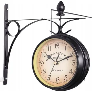 Hodiny OBOUSTRANNÉ NÁSTĚNNÉ HODINY RETRO STYL