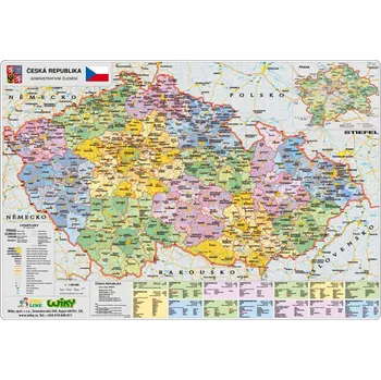 Obraz A3 ČR - administrativní/fyzická