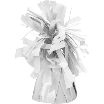Balónek Závaží na balónky bílé fóliové 130 g, 7 cm (4 ks)